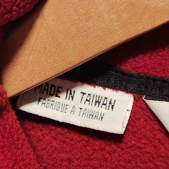 Columbia Sportswear Fleece Vest Womens M Red Full Zip High Collar Button Pockets - Picture 9 of 11